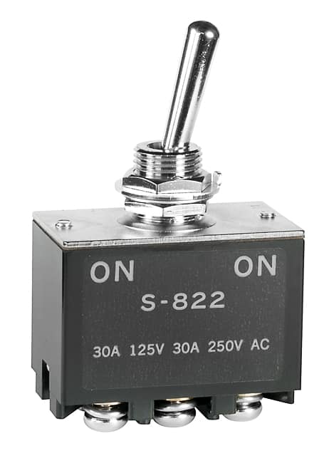 SWITCH TOGGLE DPDT 30A 125V