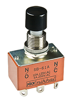 SWITCH PUSH SPST-NC 3A 125V