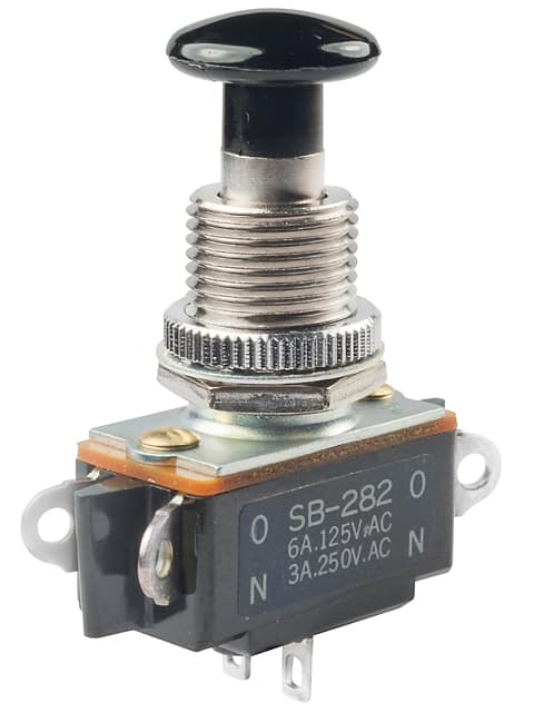 SWITCH PUSHBUTTON DPDT 6A 125V