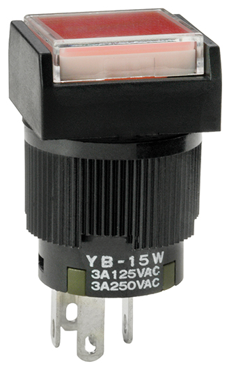 YB Series Pushbutton with Full Face Illumination :NKK Switches