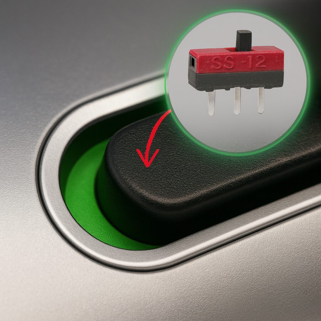 Example of a rangefinder slider control for slope mode