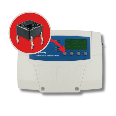 Diagram of an IoT heating system controller with sensors and boiler