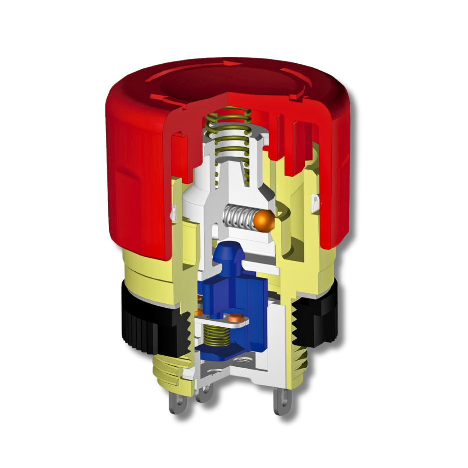 An image of NKK's low profile, short behind panel design with NC latchdown.