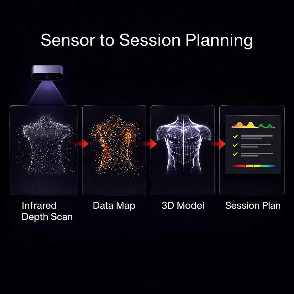 Diagram showing the process of generating a session plan.