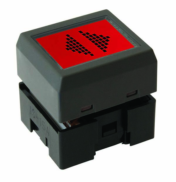 Compact LCD 36 x 24 Bicolor Pushbutton - IS15BSAFP4CF